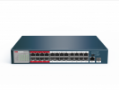 Hikvision 24 RJ45 100M PoE; 1 Uplink порт 1000М Ethernet; 1 Uplink порт 1000М SFP DS-3E0326P-E/M