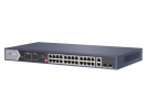 Hikvision Неуправляемый, 20 RJ45 1000M PoE с грозозащитой 6кВ; DS-3E0528HP-E