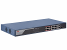 Hikvision L2, Смарт-управляемый, 16 10/100M RJ45 PoE-порт, 2 1000M компо-порт, DS-3E1318P-EI