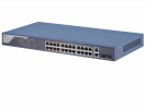 Hikvision L2, Смарт-управляемый, 24 10/100M RJ45 PoE-порт, 2 Gigabit combo порт, DS-3E1326P-SI