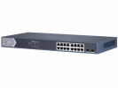 Hikvision L2, Смарт-управляемый, 161000M RJ45 PoE-порт, 2 Gigabit combo порт, DS-3E1518P-SI