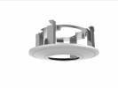 Hikvision Внутрипотолочный кронштейн, для купольных камер , алюминий и пластик, DS-1227ZJ-DM37