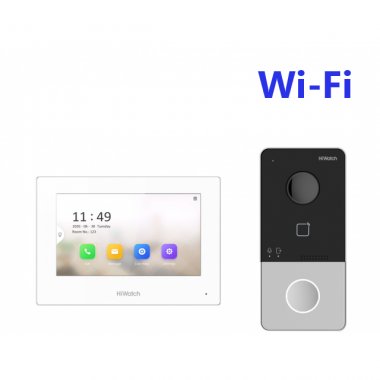 Фотография товара 'Hikvision DS-D100IKWF(B) Комплект IP видеодомофона (вызывная панель + монитор) 2Мп IP вызывная панель'