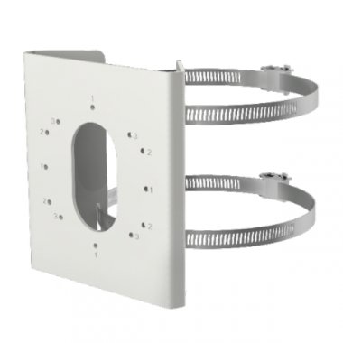 Фотография товара 'Hikvision DS-1275ZJ-S-SUS Крепление на столб, белое, сталь и нержавеющая сталь'