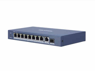 Фотография товара 'Hikvision Неуправляемый, 8 RJ45 1000M PoE с грозозащитой 6кВ DS-3E0510P-E'