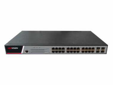 Фотография товара 'Hikvision L2, Управляемый, 24 RJ45 1000M PoE; 4 1000M SFP порта DS-3E2528P'