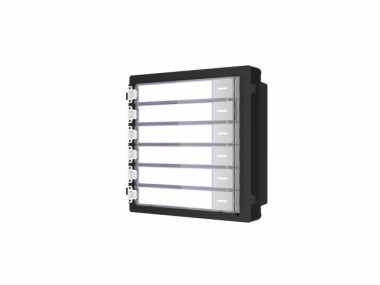 Фотография товара 'Hikvision Модуль на 6 абонентов, механическая клавиатура, сменные подписи кнопок DS-KD-KK'