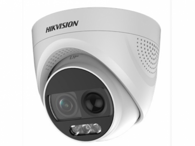 Фотография товара 'Hikvision 2Мп уличная HD-TVI камера с сиреной, строблампой и LED подсветкой до 20м, DS-2CE72DFT-PIRXOF28(2.8mm)'