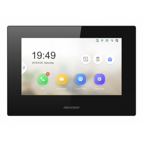 Фотография товара 'Hikvision DS-KH6320-LE1(B) 7“ IP видеодомофон Сенсорный 7" TFT LCD экран с разрешением 1024*600'