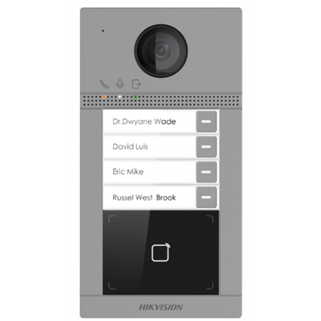 Фотография товара 'Hikvision DS-KV8413-WME1(B)/Flush 2Мп IP вызывная панель на четырех абонентов с ИК-подсветкой и Wi-Fi CMOS'