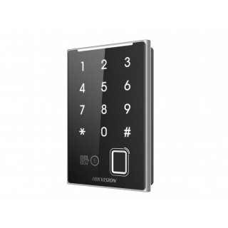 Фотография товара 'Hikvision DS-K1109EKFB-QR Считыватель EM карт с поддержкой Bluetooth, отпечатков пальца, ПИН-код'