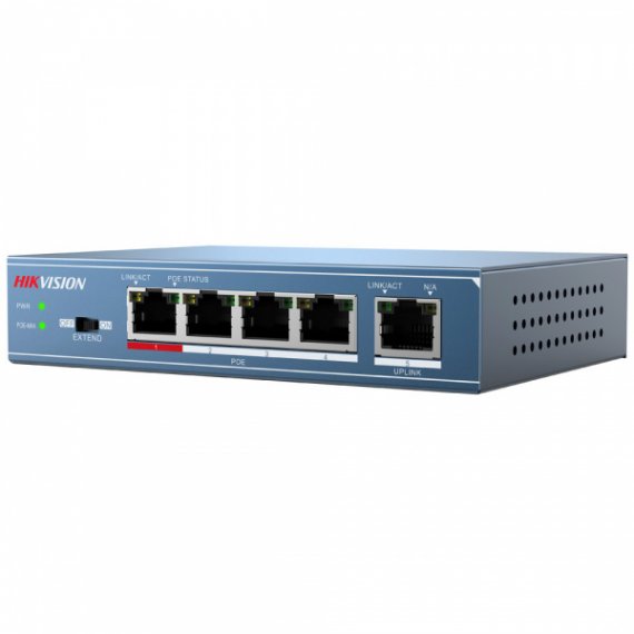 Фотография товара 'Hikvision 4 RJ45 100M PoE DS-3E0105P-E'
