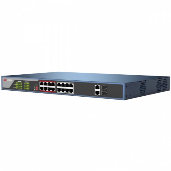 Фотография товара 'Hikvision 8 RJ45 100M PoE; 1 Uplink порт 100М Ethernet DS-3E0109P-E'