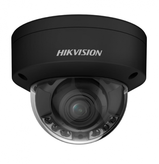 Фотография товара 'Hikvision DS-2CD2787G2HT-LIZS(2.8-12mm) (BLACK) 8Мп уличная купольная IP-камера c Smart гибридной EXIR/LED подсветкой до 40м'