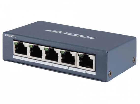 Фотография товара 'Hikvision DS-3E0505-E Сетевой коммутатор | Интерфейс: LAN 5?RJ45 10/100/1'000Мбит/с'