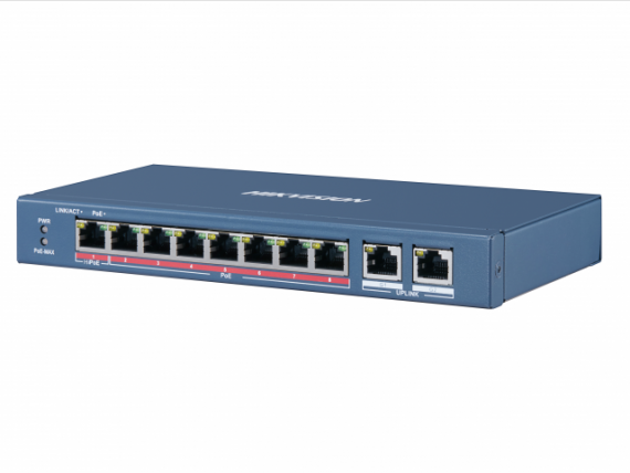 Фотография товара 'Hikvision 8 RJ45 100M PoE с грозозащитой 6кВ DS-3E0310HP-E'