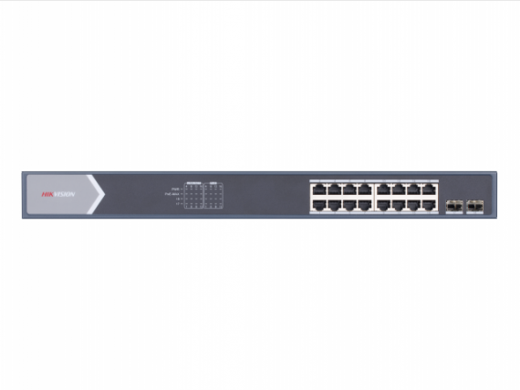 Фотография товара 'Hikvision Неуправляемый, 12 RJ45 1000M PoE с грозозащитой 6кВ; DS-3E0520HP-E'