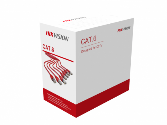 Фотография товара 'Hikvision Кабель UTP для внешней прокладки 8 жил/4 пары 24AWG CAT6, DS-1LN6U-SC0'