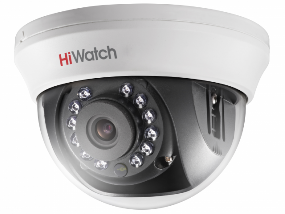 Фотография товара 'Hikvision 2Мп внутренняя купольная HD-TVI камера с ИК-подсветкой до 20м, DS-T201(B) (3.6 mm)'
