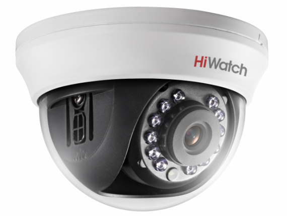 Фотография товара 'Hikvision 5Мп внутренняя купольная HD-TVI камера с ИК-подсветкой до 20м, DS-T591(C) (6 mm)'