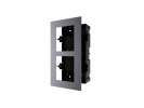 Hikvision DS-KD-ACF2/Plastic Рамка монтажная на 2 модуля, врезная с пластиковым монтажным основанием