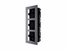 Hikvision DS-KD-ACF3/Plastic Рамка монтажная на 3 модуля, врезная с пластиковым монтажным основанием